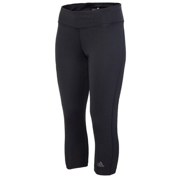Womens adidas 3/4 Designed 2 Move D2M Tight Training leggings Small Black BQ2260 - Picture 2 of 6